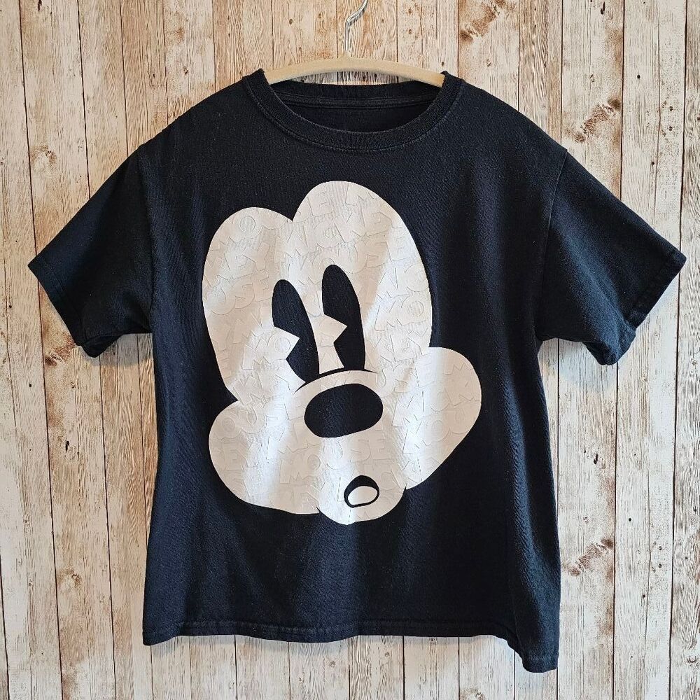 Disney Black Mickey Mouse T-Shirt - Size S